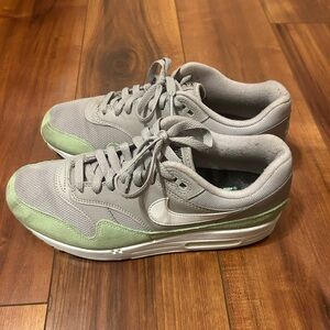 Light green and grey Nike air max